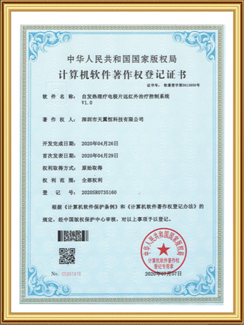 自发热理疗电极片远红外治